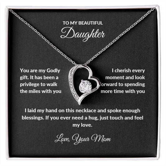 Forever Love Necklace with On Demand Message Card | From Mom