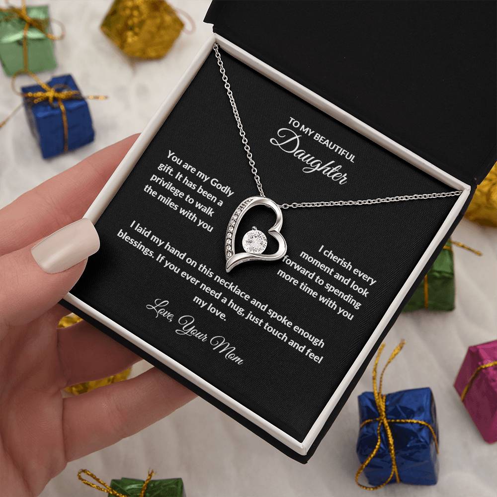 Forever Love Necklace with On Demand Message Card | From Mom