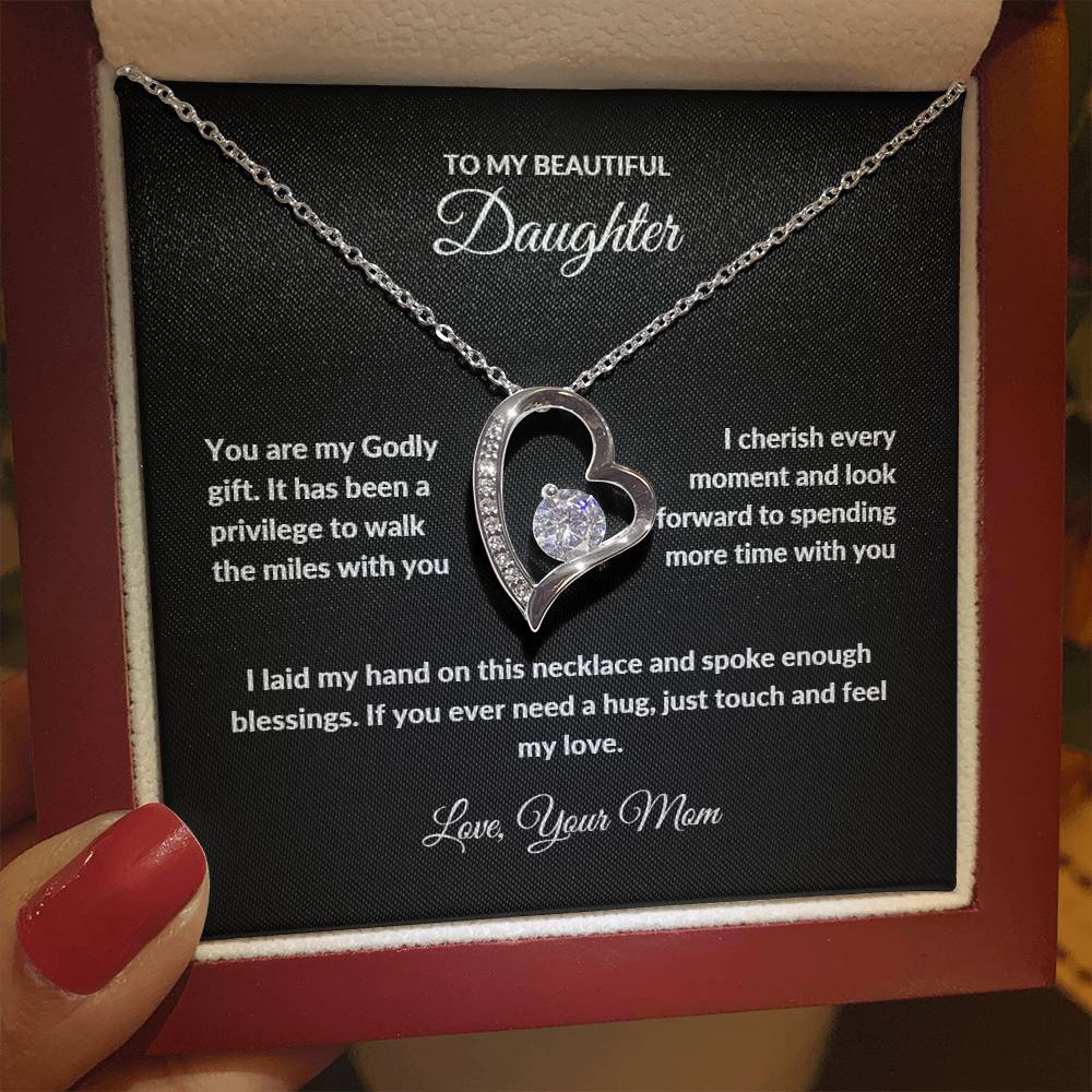Forever Love Necklace with On Demand Message Card | From Mom