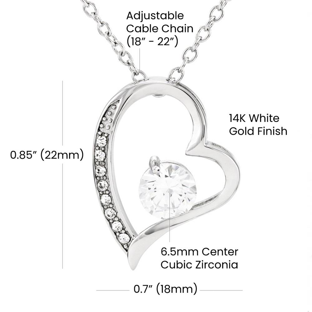 Forever Love Necklace with On Demand Message Card | From Mom