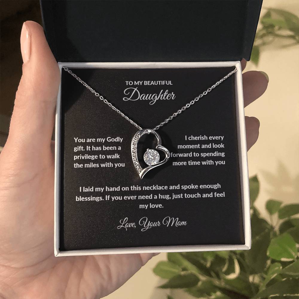 Forever Love Necklace with On Demand Message Card | From Mom