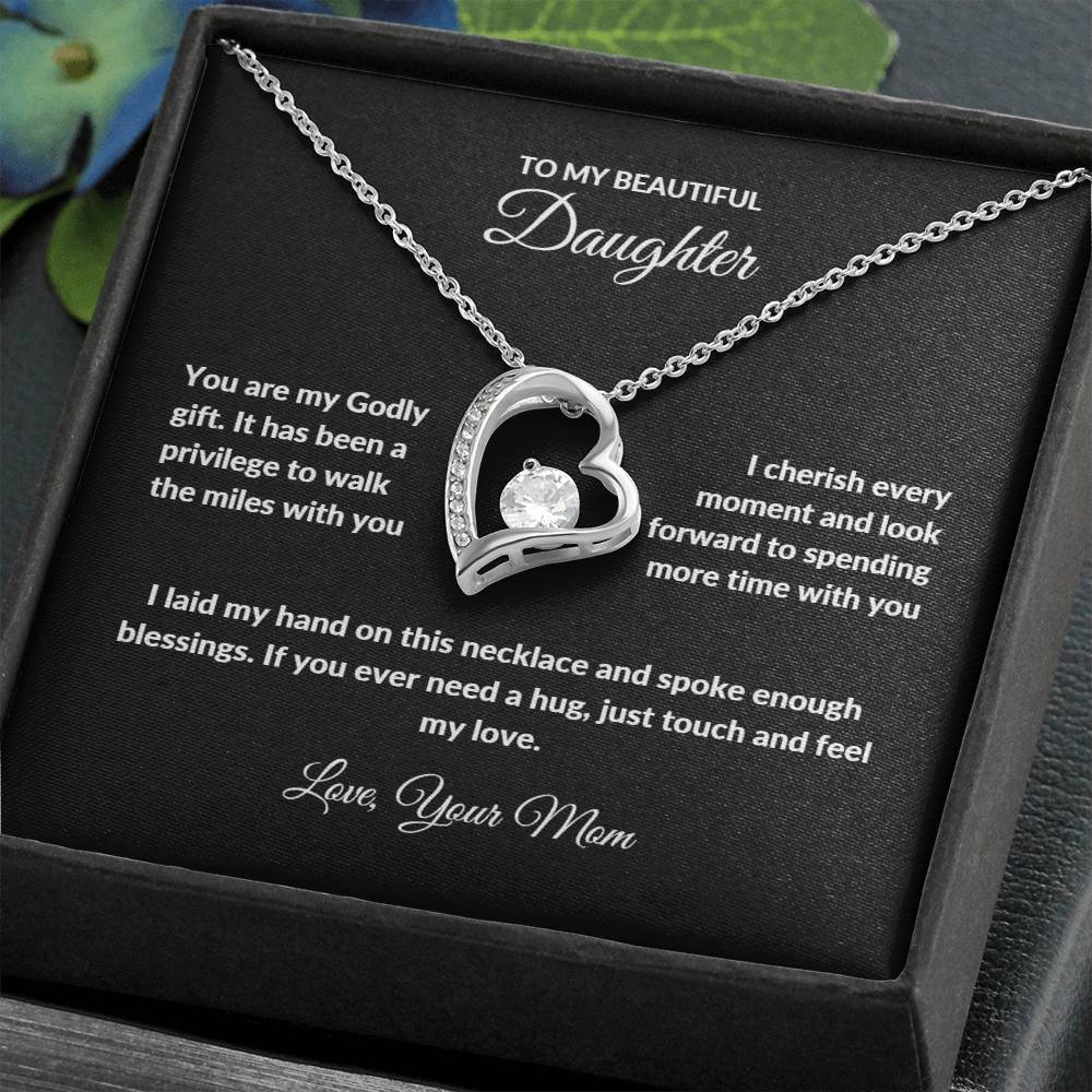Forever Love Necklace with On Demand Message Card | From Mom