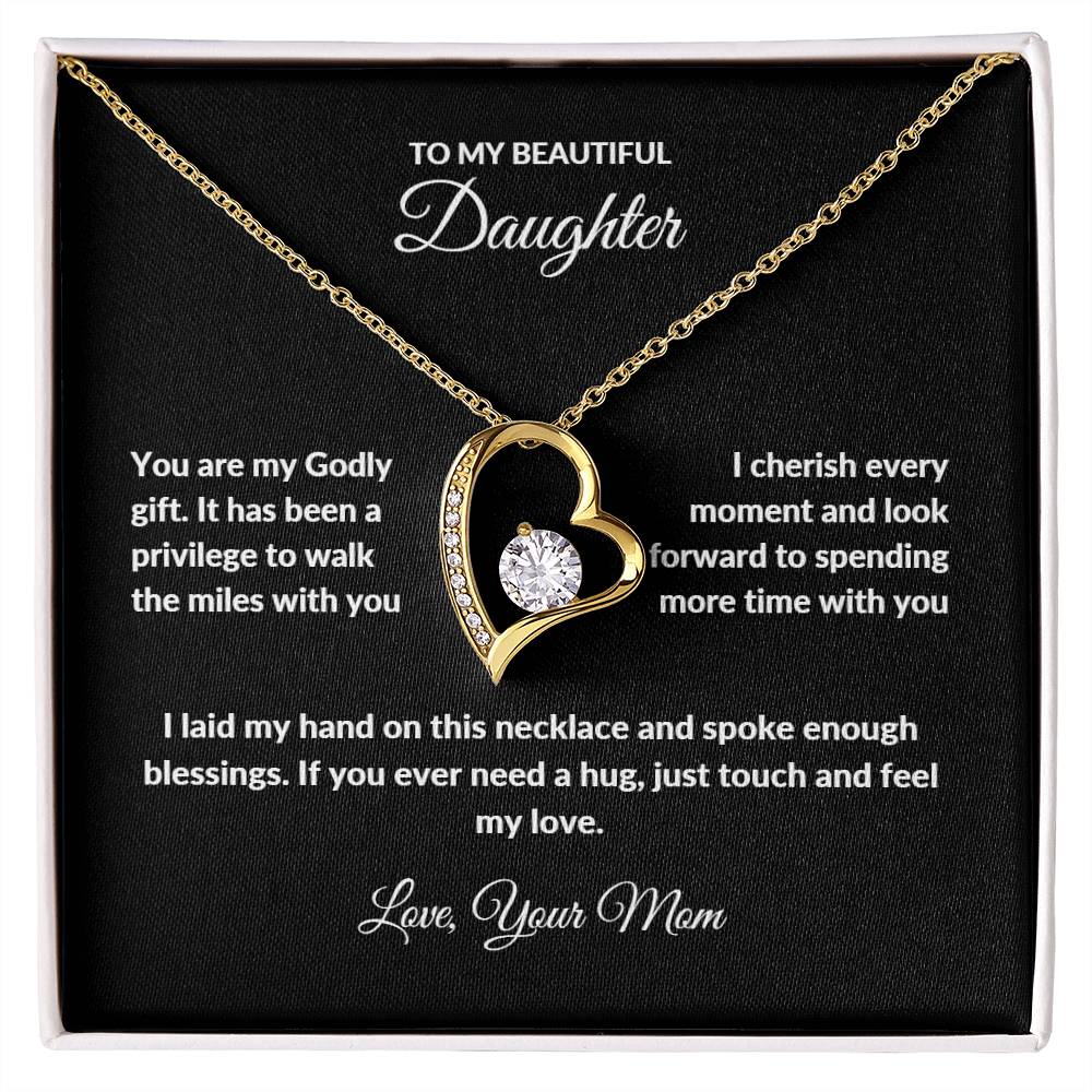 Forever Love Necklace with On Demand Message Card | From Mom