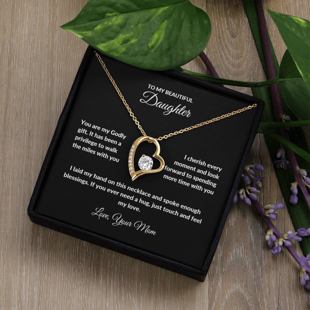 Forever Love Necklace with On Demand Message Card | From Mom