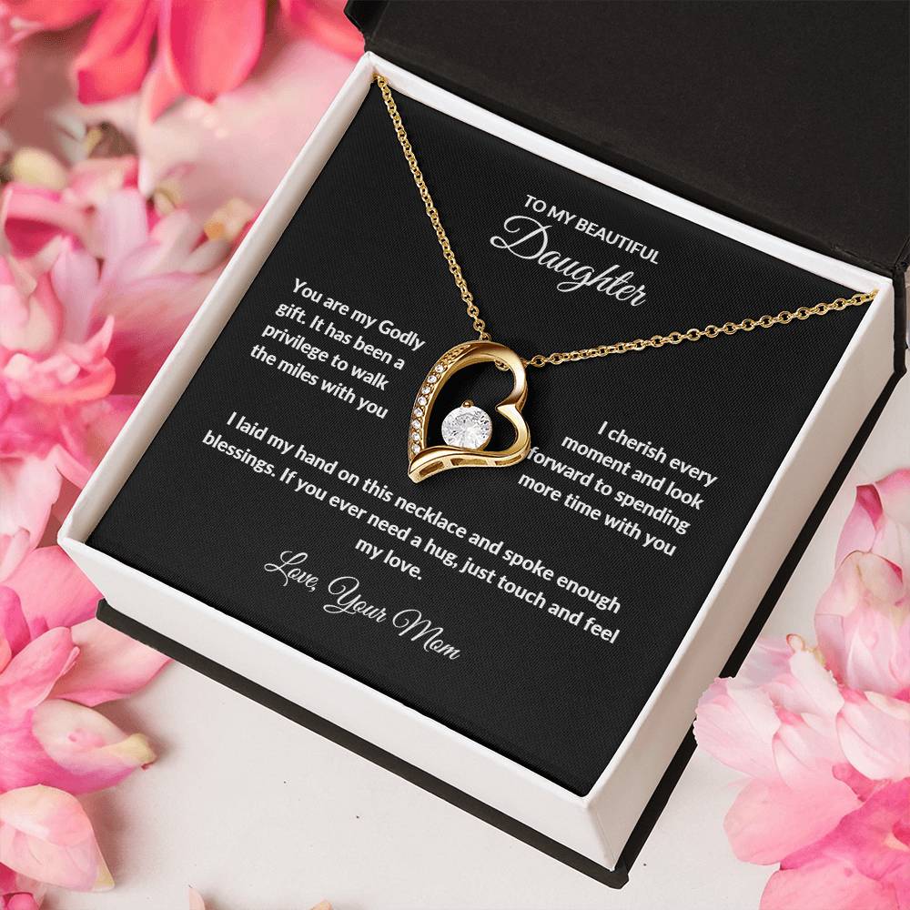 Forever Love Necklace with On Demand Message Card | From Mom