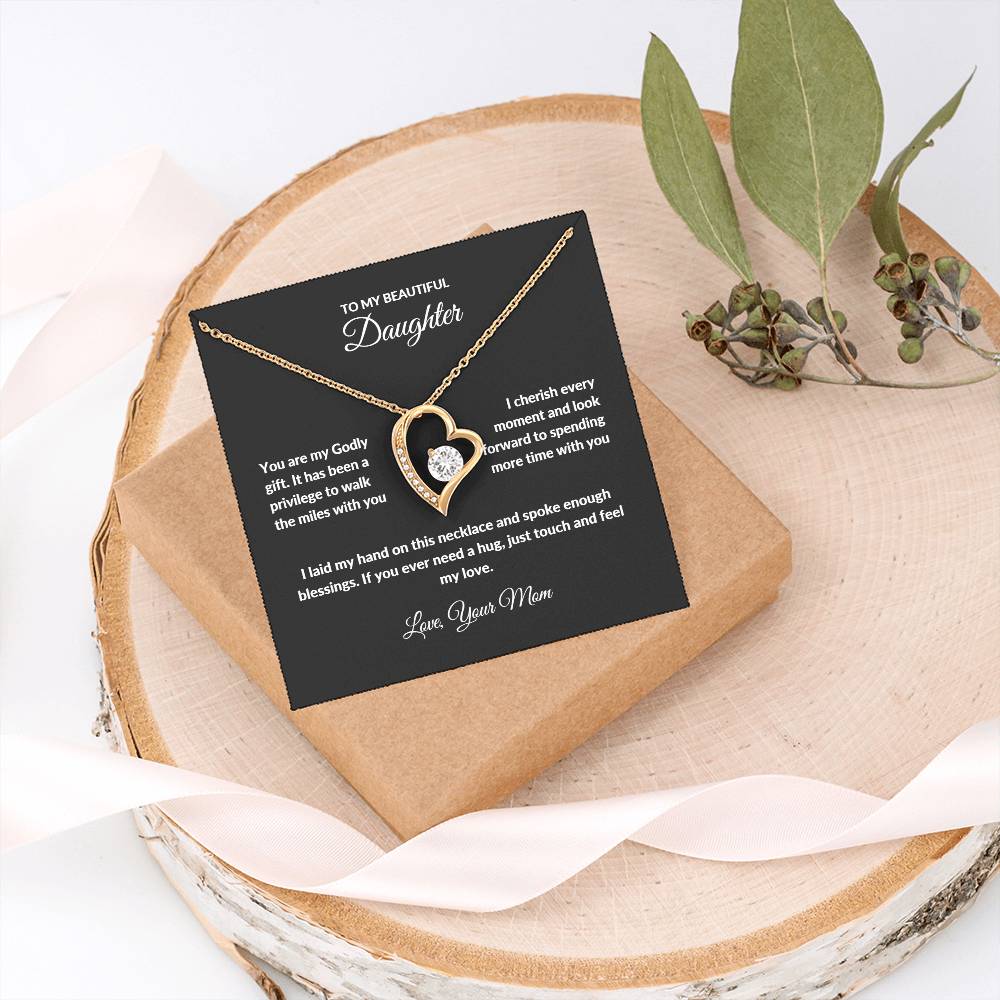 Forever Love Necklace with On Demand Message Card | From Mom