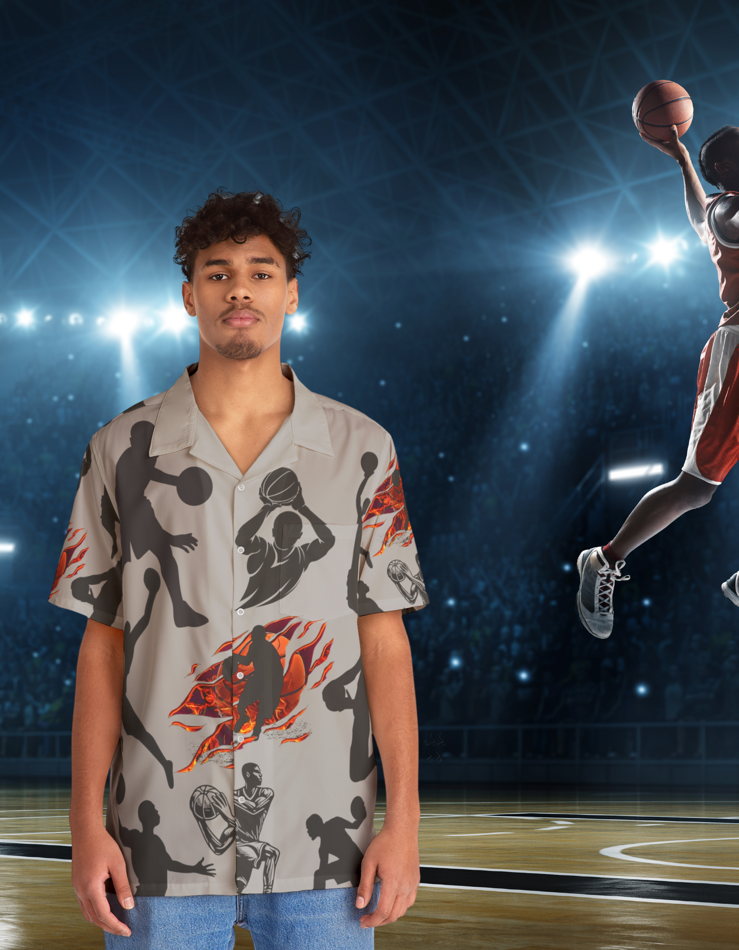 Men's Hawaiian Basketball Shirt