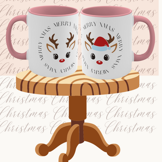 Reindeer Face Mugs